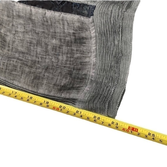 NWT 100% Linen Elie Tahari Lynelle Pleated Grey Midi Skirt - Picture 5 of 10